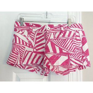 Lilly Pulitzer WALSH Shorts in Capri Pink YACHT SEA Sailboats Size 2